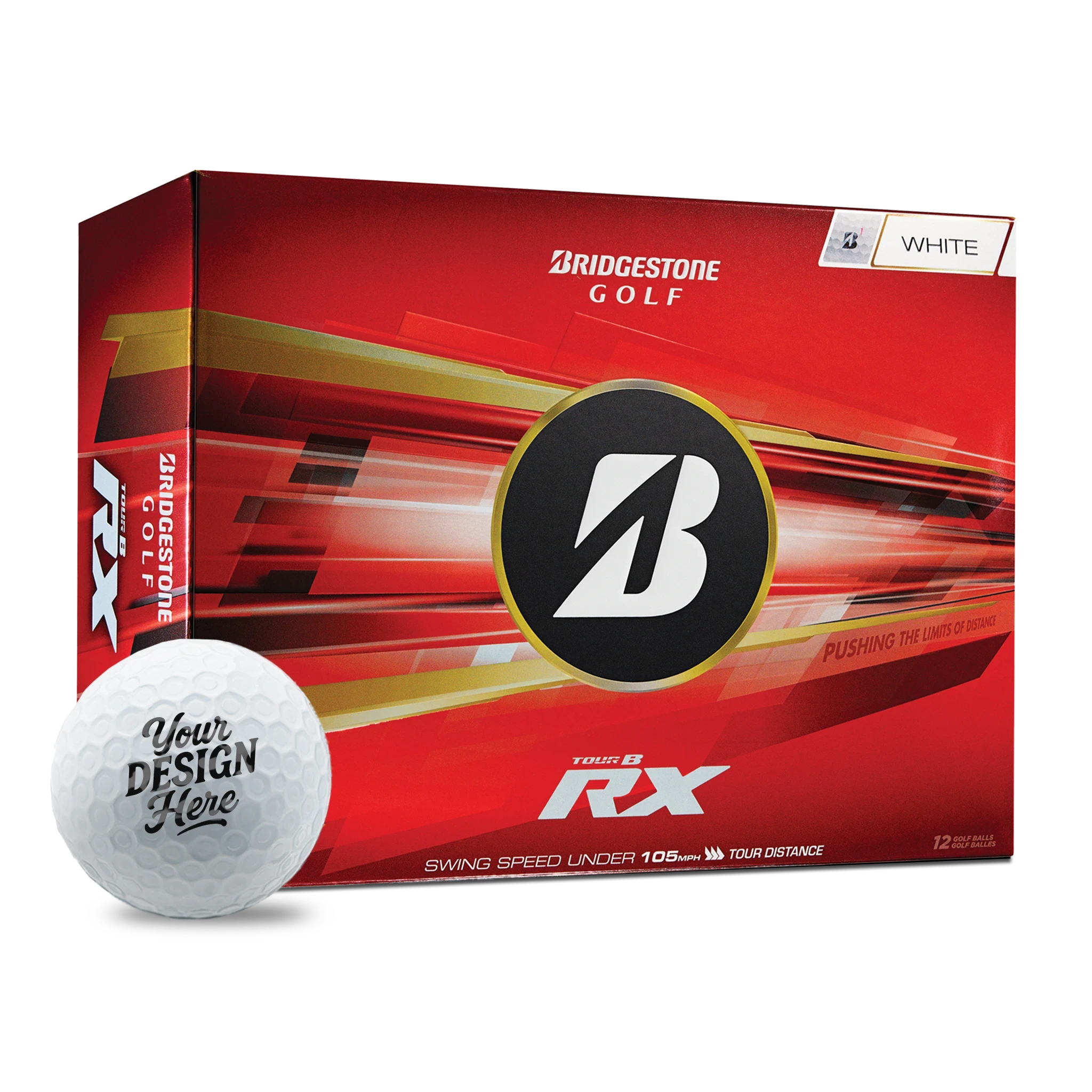Custom Bridgestone Tour B RX Golf Balls (2026) – Golf Swag