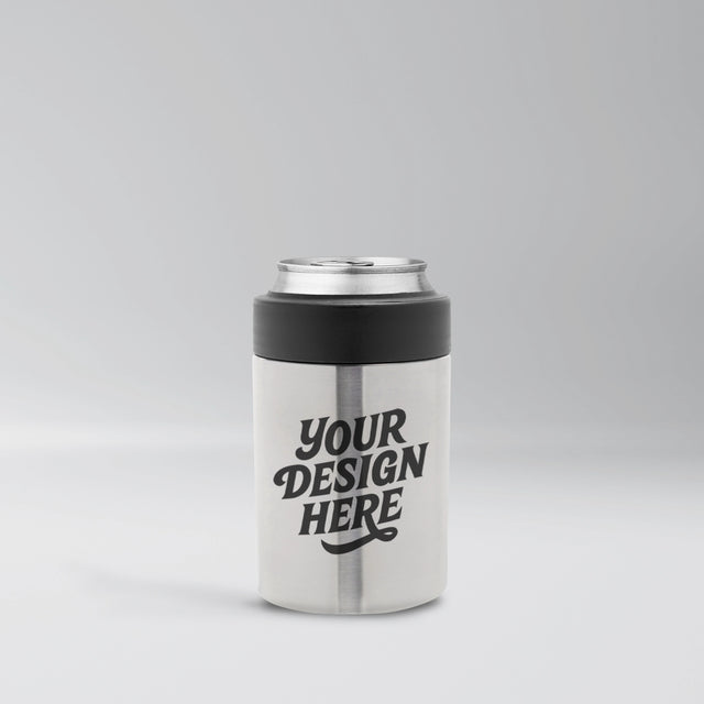 Black custom Stainless Can Cooler