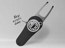 Custom Pitchfix divot tool and magnetic ball marker with acrylic dome