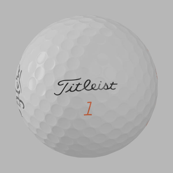 Titleist Velocity Golf Balls (2026) animation showing the 0.875-inch personalization area.
