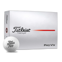 Titleist Pro V1x golf ball with a custom design and packaging on a white background