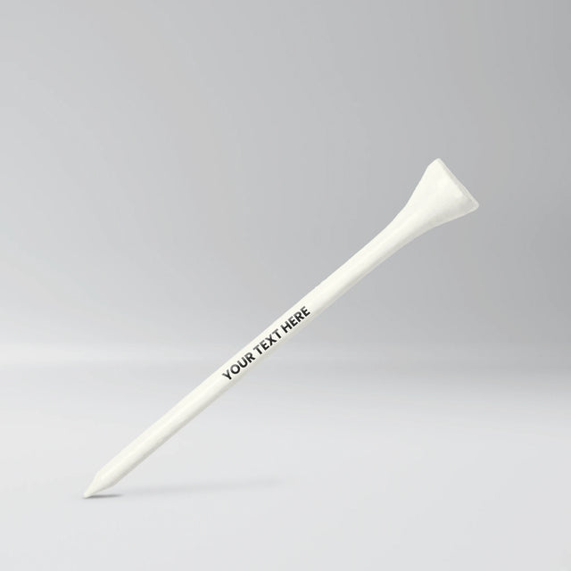 White custom 3-1/4" Golf Tees (100 Pack)